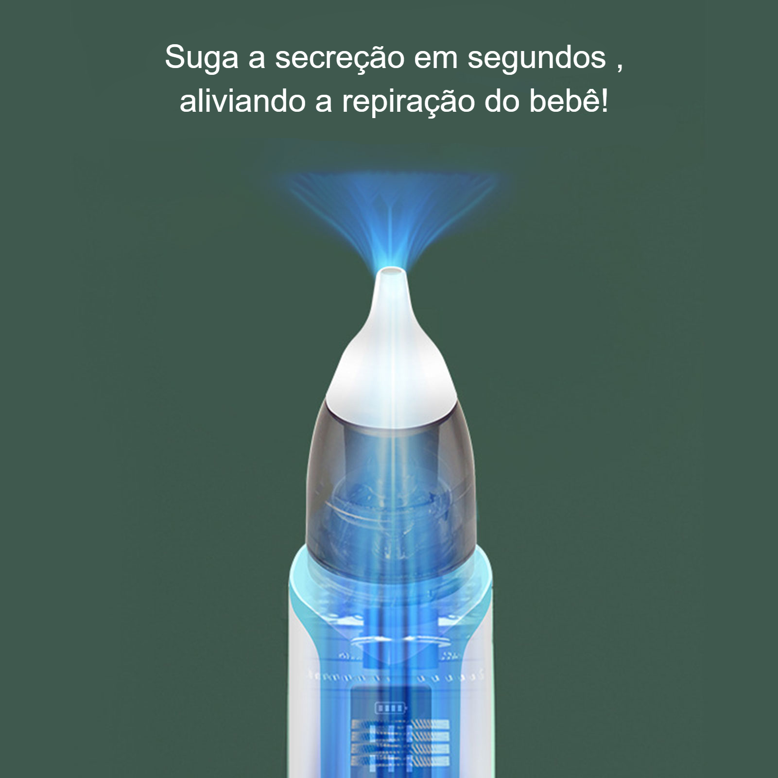 Aspirador nasal elétrico para bebês