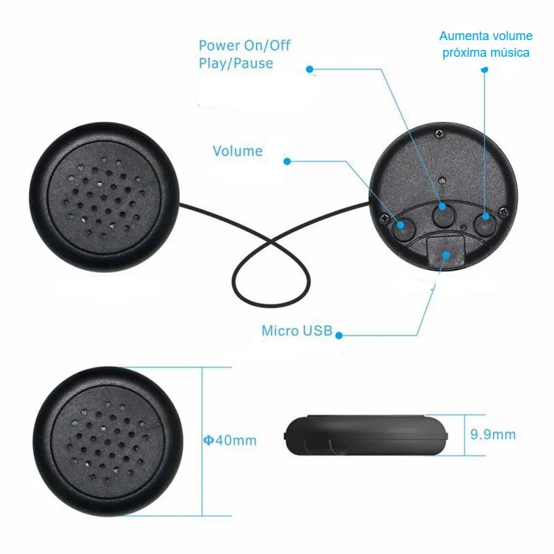 Fones de ouvido sem fio tipo faixa elástica ,confortáveis, Bluetooth , não machucam a orelha